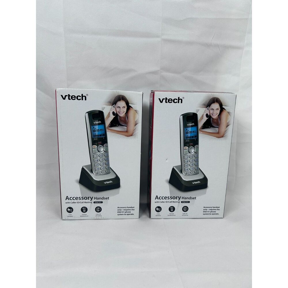 Lot Of 2 VTech DS6101 Accessory Handset with Caller ID/Call Waiting